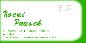 noemi pausch business card